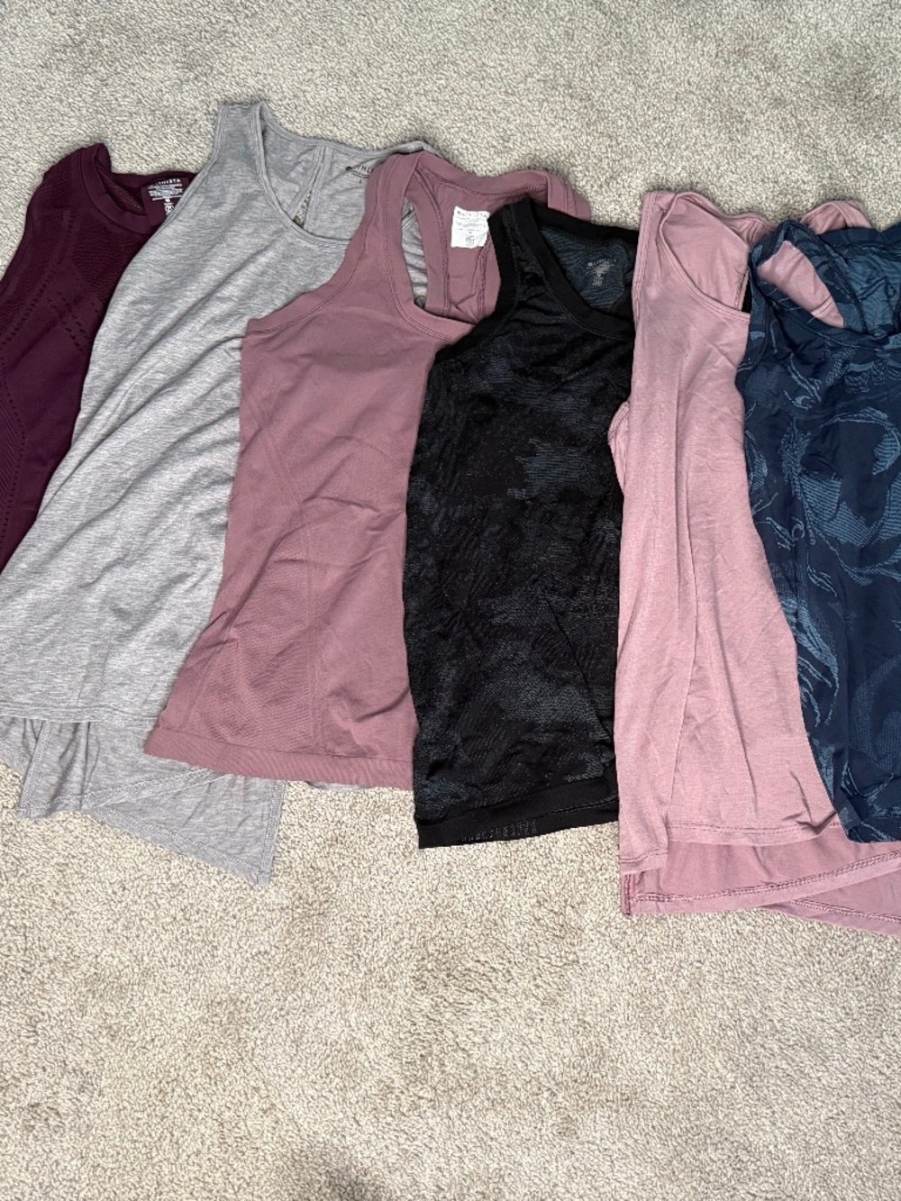 Athleta Workout Tank Top Lot of 6 Size M/L Racerback Activewear